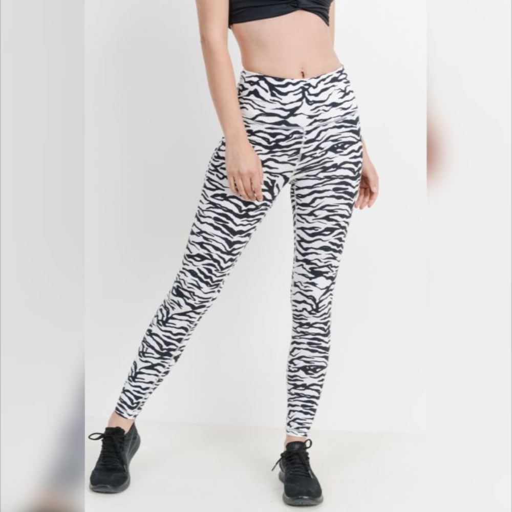 Highwaist Zebra Print Leggings